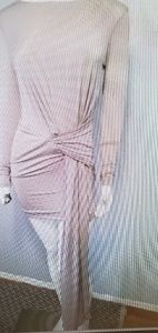 House of Cb "Sabrina "Bodycon Mauve Bluch Mini Dre